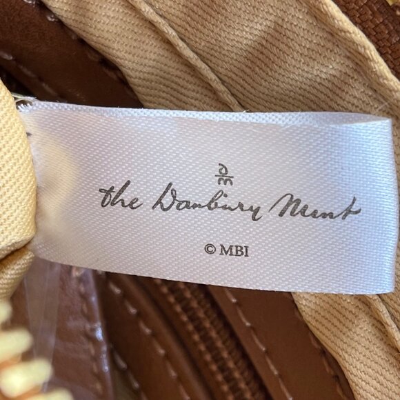 The Danbury Mint Women Brown Faux Leather Studded The Personalized Crossbody Bag - Picture 5 of 16